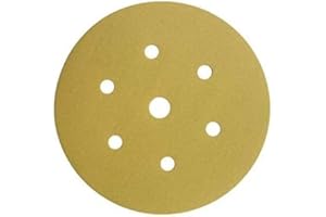 PROTOUCH Starcke Sanding Discs - 150mm Hook & Loop, 7 Holes for Precision Sanding Pack of 50 Discs (500 Grit)