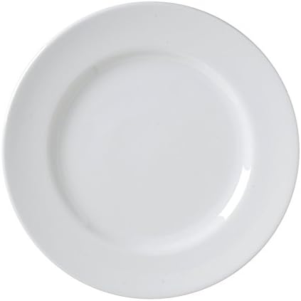 Vertex China AL-25 Alpine Plate, 13-3/4", Bright White (Pack of 12)