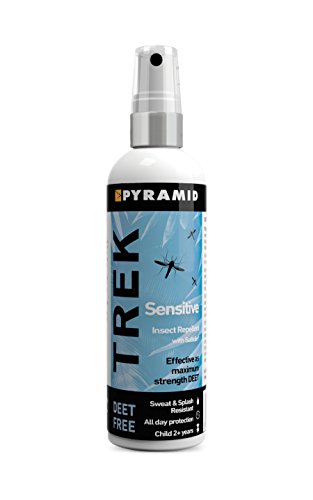 Pyramid Trek sensible sin DEET repelente de insectos / mosquito Saltidin spray 100 ml