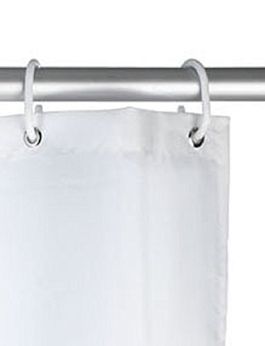 WENKO 20052100 Anti-Schimmel Duschvorhang Cat – Anti-Bakteriell, waschbar, mit 12 Duschvorhangringen, 100 % Polyester, Mehrfarbig - 2
