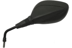 BCR COMPONENTS BCR Specchio sinistro moto. Specchietto retrovisore compatibile con KYMCO AGILITY R16 50cc/125cc/150cc/200cc. Accessori scooter. Specchietto moto nero. Specchietto scooter M8 1.25.