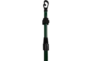 RAHAIM 2.4m Washing Line Prop Pole | Extending Durable & Heavy Duty Pole | G Shaped Hook with Twist & Lock Screw Mechanism For Home Garden Pole Clothing Laundry Support (Multicolor)