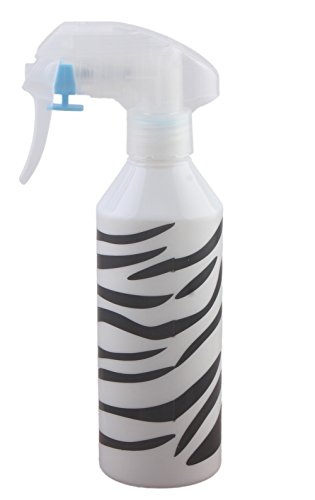Salon Kunststoff-Sprühflasche mit Pumpgriff Zerstäuber, 200ml Fassungsvermögen, Zebrastreifen-Muster (1er Packung)