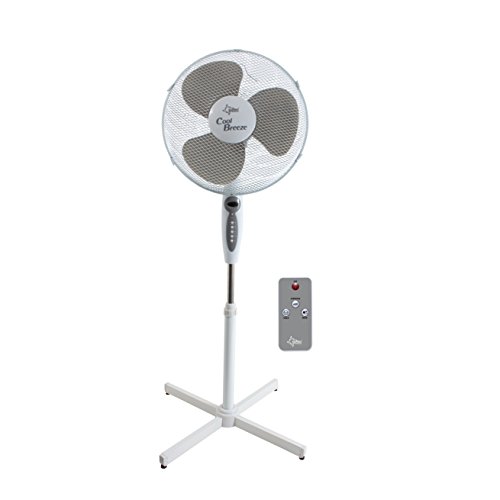 SUNTEC Standventilator CoolBreeze 4.000 SV-RC [40 cm Flügel-Ø, 3 Stufen, oszillierend, höhenverstellbar, Timer + Fernbedienung, 50 Watt]
