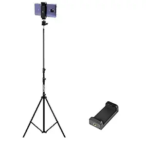 SUBTON Photography Tripod Camera Stand 7 feet with 360 Degree Horizontal and Vertical Rotation Ball Head and Mobile Holder for Camera, DSLR