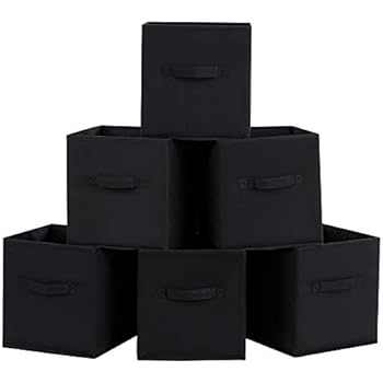 MaidMAX Aufbewahrungsbox aus Stoff in 6er-Set, Ordnungsbox Faltbox ohne