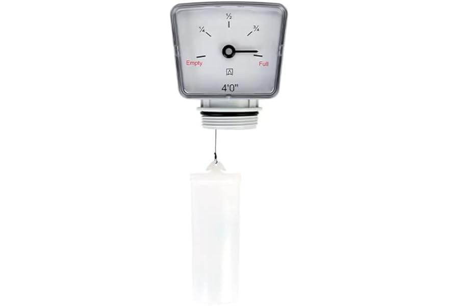 4ft Float Gauge for Oil/Fuel/Heating/Water Tanks Oil Storage Volume Monitor, Fuel Storage Level Monitor, Water Sensor, Tank Capacity Gauge (4ft)