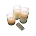 Produktbild Multistore 2002 3 Stück LED Echtwachskerze mit Fernbedienung, Creme, Ø7,5xH10/12,5/15cm, batteriebetrieben, Stimmungslicht Partylampe Elektrokerze
