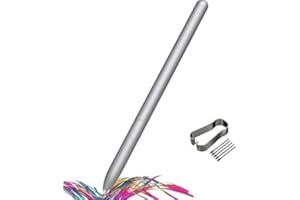 DAKEXIONG Stylet de Remplacement pour Samsung Galaxy Tab S10 Ultra S Pen, Stylet pour Galaxy Tab S10, Tab S10+, Tab S10 Ultra,Tab S10 Lite, avec Pointes/Plumes (sansBluetooth),Argent Platine