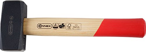 Connex COX621000 Fäustel mit geschweiftem Eschenholzstiel, 1000 g