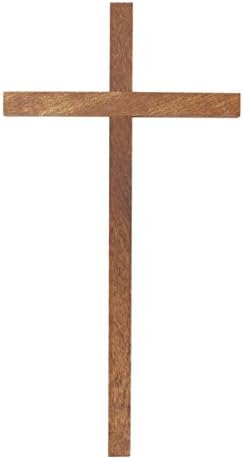 Wood - Hand Cross brown without a body, without a hole 13 cm