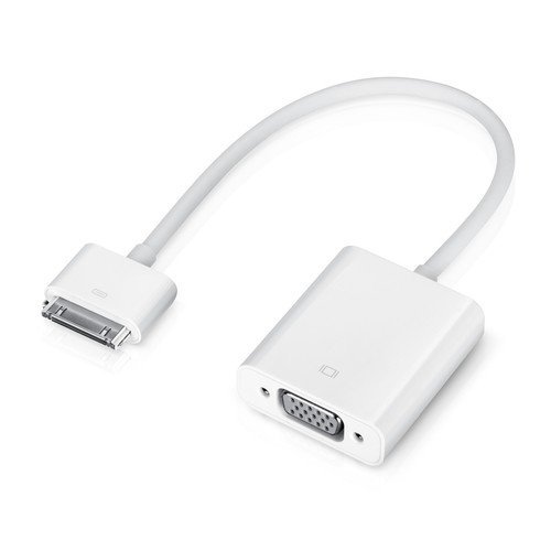 SODIAL (R) Dock Verbinder auf VGA-Adapter Video Kabel fuer Apple iPad 2 3 iPhone 4 3 - Weiss