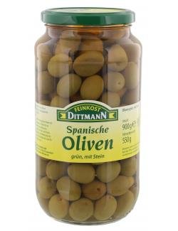 Preisvergleich Produktbild Feinkost Dittmann Oliven Grün mit Stein 550 g