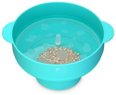 Richard Bergendi PoPuP Mikrowelle Popcorn Popper mit praktischen Griffen, Silikon Popcorn Maker, Faltschale mit Deckel - 4