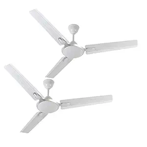 EcoLink Celestia Easy Clean Decorative Ceiling Fan - 1200MM (White) From The House Of Philips Lighting (Pack of 2), Large