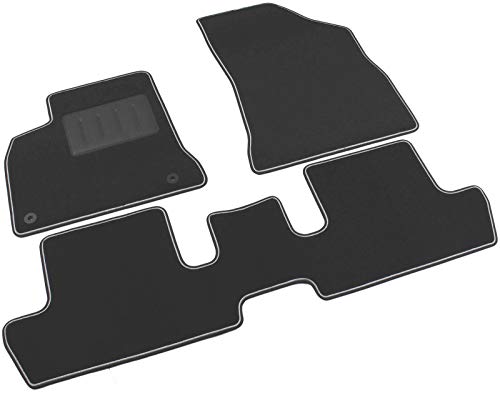 Il Tappeto Auto Tapis Auto Antidérapants Moquette Noire Bord Bicolore Talonnette Renforcée En Caoutchouc Pour Peugeot 3008 Code Article Sprint03508