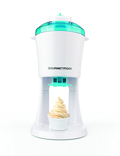 GOURMETmaxx Softeismaschine 750ml 12W blau/weiß ( Auch für Frucht-Eis, Sorbets oder Joghurt-Eis)