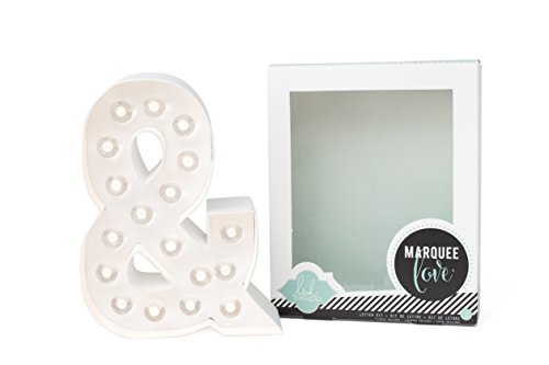 Heidi Swapp Formas Luminosas de Caracteres Love, Papel, Blanco, 21,6 x 21,6 x 5,6 cm