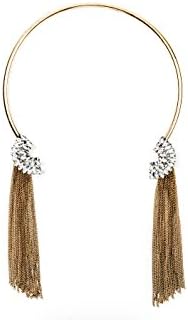 Chiwawawe Womens Necklace (WINGED GOLD TORQUE WITH TASSLE CHAIN)