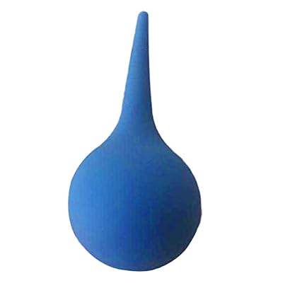 Artibetter Poire Effilée Poire Oreille pour Lavage Oreilles Nettoyer Soufflager Laver (Bleu 75ml)