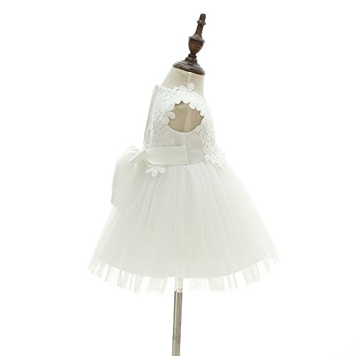 AHAHA Baby Mädchen Prinzessin Kleid Blumenmädchenkleid Taufkleid Festlich Kleid Hochzeit Partykleid Festzug Babybekleidung - 3