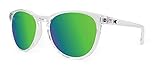 Lentes polarizadas no Knockaround Mai Tais no polarizado gafas de sol (Clear/Green Moonshine)