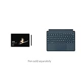 Microsoft Surface GO 10 Inch Tablet-PC – (Silver) (Intel Pentium 4415Y Gold , 4 GB RAM, 64 GB eMMC, 4 GB HD 615 Graphics, Windows 10 in S Mode) with Surface Go Signature Type Cover, Cobalt Blue