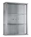 Produktbild K-Möbel Hängevitrine Sammlervitrine Vitrine Hängeschrank Alu Silber