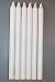 Produktbild broste Stabkerze Rustik 6er Pack, H:29,5cm Ø21mm, Farbe Pures Weiß