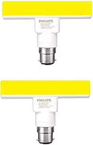 Philips 5W B22 T-Bulb Straight Linear LED Tube Light (Yellow, Pack of 2)