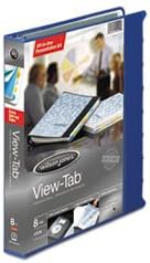 Wilson Jones - View-Tab Presentation Binder,1" Cap.,8-Tab,11"x8-1/2",BE, Sold as 1 Each, WLJ 55096