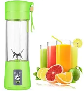 KI USB Electric Portable Juice Maker | Juicer Bottle | Blender | Grinder Mixer | Rechargeable 6 Blades Bottle (Multicolour)