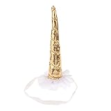 MagiDeal Einhorn Horn Elastisches Stirnband Spiral Einhorn Horn Cosplay Dekor - Gold