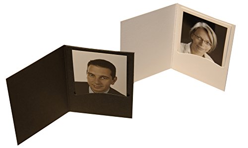 Daiber Passbildmappen für Passbilder bis 4.5 x 6 cm, 100 Stück, weiß matt - 2