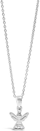 Sterling Silver Necklace For Girls - Suitable For Communion/Confirmation - 5 Styles To Choose From - Gift Boxed (Angel)