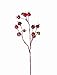 Produktbild artplants Set 3 x Künstliche Apfelrose Gerda, 14 Früchte, rot, 65 cm - Deko Wildrose/Kunstblume Hundsrose