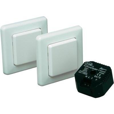 Preisvergleich Produktbild Funkset EUROPA, Wechselschaltung, arktis-weiß, KOPP Free Control