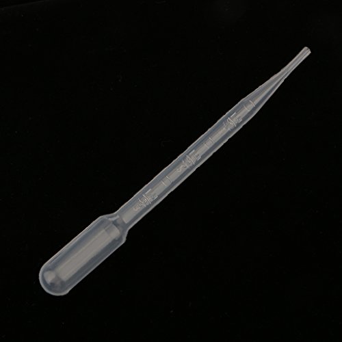 MagiDeal 10PCS 3ml Disposable Polyethylene Eye Dropper Transfer Graduated Pipettes - 3