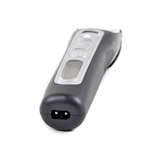Power Profi Haarschneider, mit LCD Anzeige, 2000mAh Akku und Ladestation – Oslo Digital Deluxe – Haarschneidermaschine – für den professionellen Friseur-Bedarf geeignet, Netz und Akkubetrieb - 6
