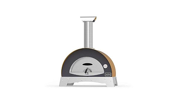 ALFA REFRATTARI Forno a Legna Ciao Giallo Versione Top : Amazon.it:  Giardino e giardinaggio