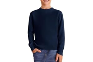 Haloumoning Boys Sweaters Kids Crewneck Long Sleeve Knit Pullover Sweater 5-14 Years