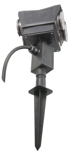 Preisvergleich Produktbild Gartensteckdose Erdspießsteckdose 4-fach Steckdose mit Erdspieß