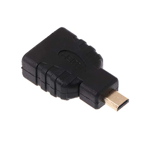 Preisvergleich Produktbild Kcibyvx 1080P HDMI zu Micro HDMI / Mini HDMI Konverter Vergoldeter Standard HD Verlängerungsadapter für Video TV Xbox Zubehör