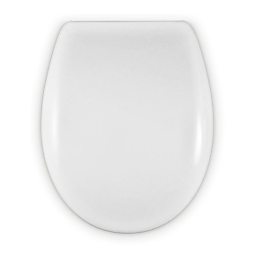 COPRIWATER SEDILE WC COMPATIBILE CHIUSURA AMMORTIZZATA | FORMA O | CERNIERA REGOLABILE SOFT-CLOSE | FACILE PULIZIA E INSTALLAZIONE | ULTRA RESISTENTE | 43 x 36 x 5,5 cm