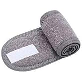 HIZSOY TEXTILE Towel Headband Velcro Tape Makeup Tape Athlete Headband. (anthracite)