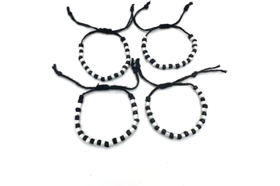S,S Store Baby najariya Black and Silver Baby Nazariya Set of 2 Pair, Mix