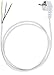 Produktbild Anschlussleitung Zuleitung Stecker Netzkabel Stromkabel 3-polig 3 x 1mm2 (3.0 Meter, Weiss)