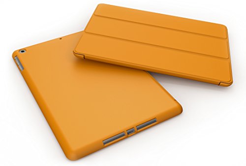 Khomo iPad Mini 1, 2, 3 Hülle Case Orangenes Gehäuse mit doppelten Schutz ultra dünn und leicht, Smart Cover – Dual Orange - 7
