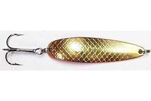 Allcock Halcyon Spoon 24 Gram**Silver/Copper/Gold All with Red Belly**Like Buch Special**Salmon Trout Pike Perch Predator Lure Wobbler