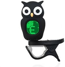 Swiff Owl Tuner for Guitar Bass Ukulele Violin (Black)